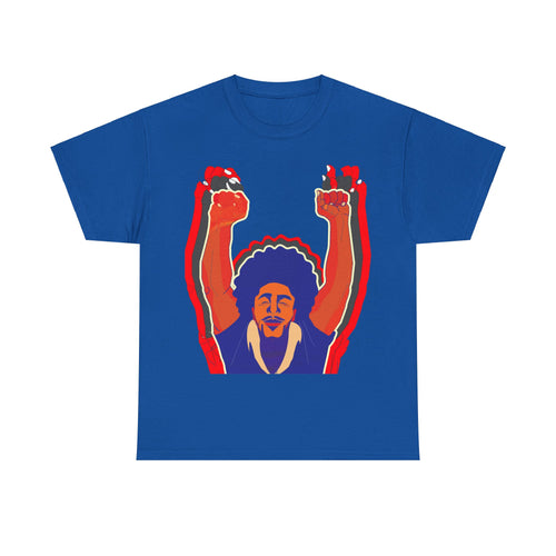 Afro Man Tripple Ace Fist Up - Unisex Heavy Cotton Tee