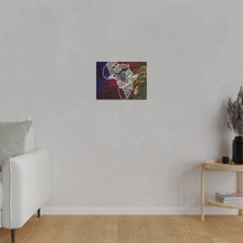 Africa Map Adorned - Matte Canvas, Stretched, 0.75"