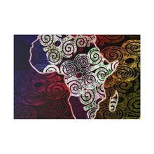 Africa Map Adorned - Matte Canvas, Stretched, 0.75"