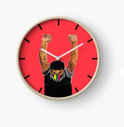 Fist Up - BubaLapa Wall Clock – Power, Pride, and Art in Motion
