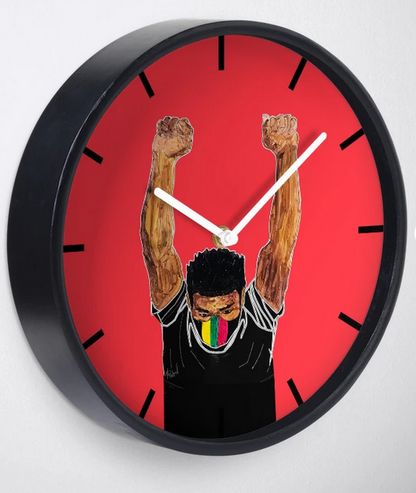 Fist Up - BubaLapa Wall Clock – Power, Pride, and Art in Motion