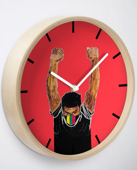 Fist Up - BubaLapa Wall Clock – Power, Pride, and Art in Motion