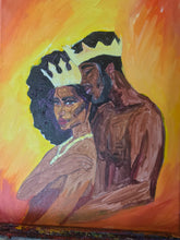 Couples Painting Kit - African king and Queen Canvas - Painting Party Canvas