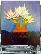 Lilies in African Vase - BubaLapa Predrawn Painting Canvas - Easy to paint